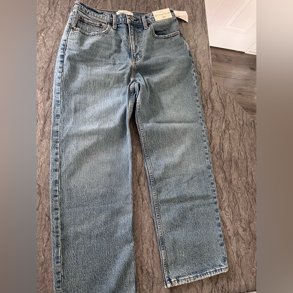 Abercrombie & Fitch High Rise Blue Jeans
